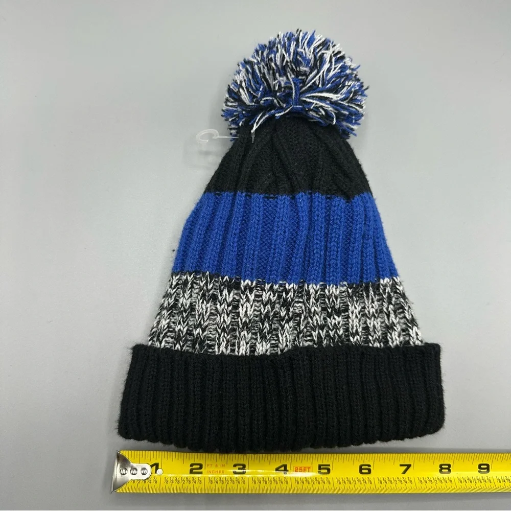 Grand Sierra Winter Hat Size 4-6 Years Black Blue Gray